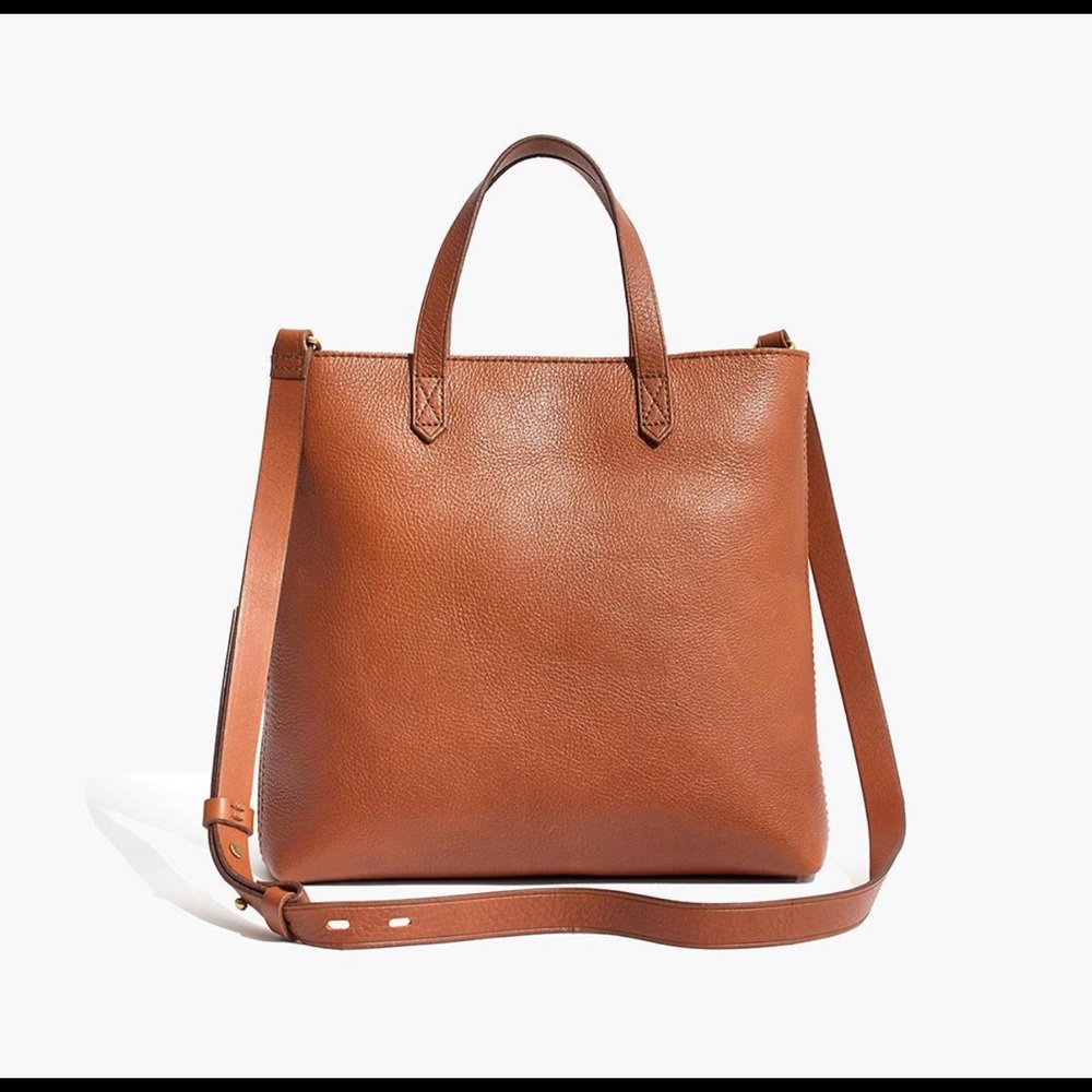 $158 MADEWELL zip-top transport crossbody leather bag *no monogram*
